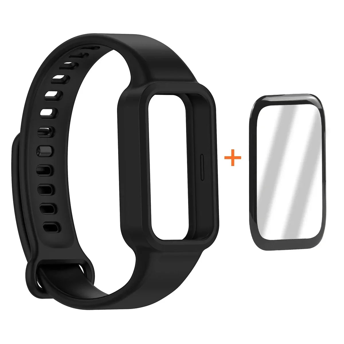 Fashion Band + Film For Xiaomi Smart Band 9 Active Smart Watch Strap Wristbands Bracelet For MiBand 9 Active Correa Accessories