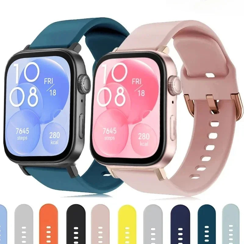 Sport Band For Huawei Watch FIT 4 pro Strap smart Wrist watchband metal Buckle Silicone bracelet HUAWEI watch fit 4 3 Accessorie