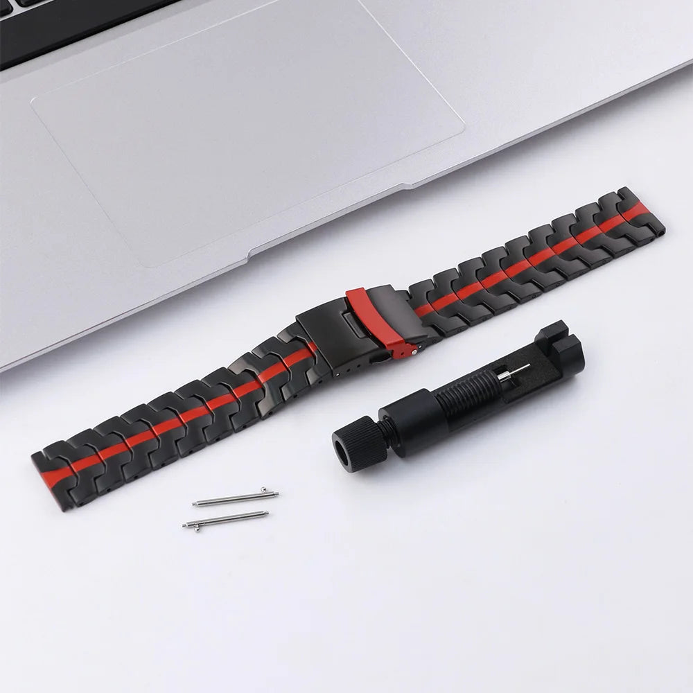 22mm 20mm Watch Band For Amazfit GTS/GTS 2/ GTS 2e/GTS 2mini/Active2 Xiaomi S4 S3 S2 Huawei Watch GT5/4 GT3 Stainless Steel Band