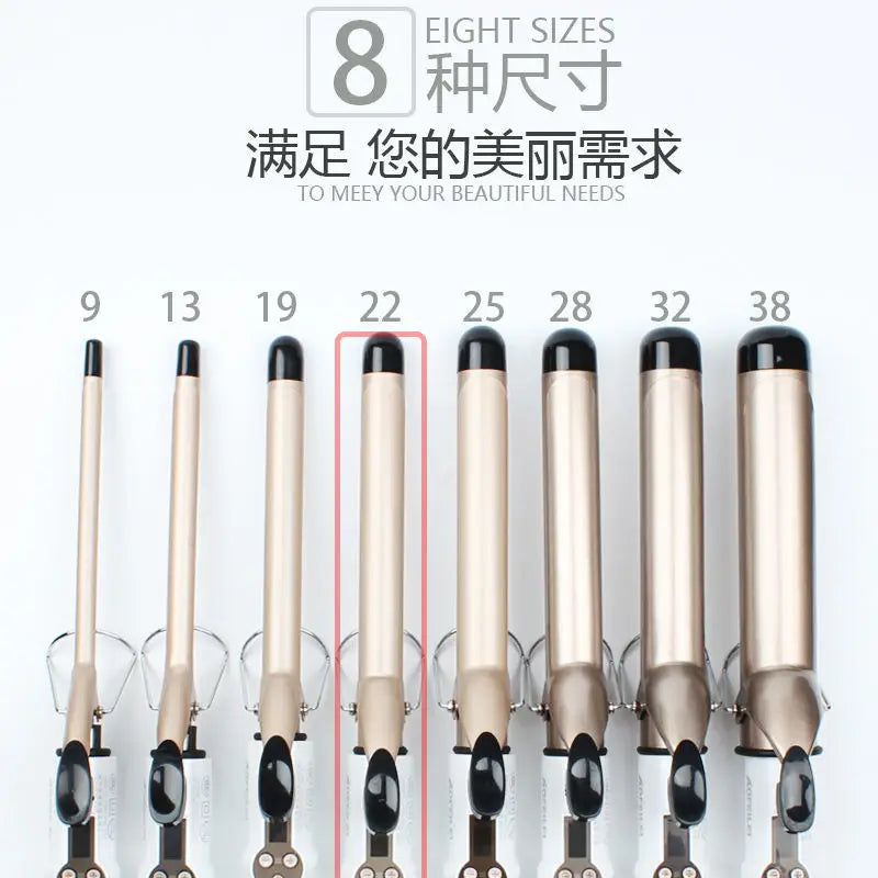 Hair Curlers Waves Electric Professional Ceramic Hair Curler Lcd Curling Iron Roller Curls Wand Waver Fashion Styling Tools
