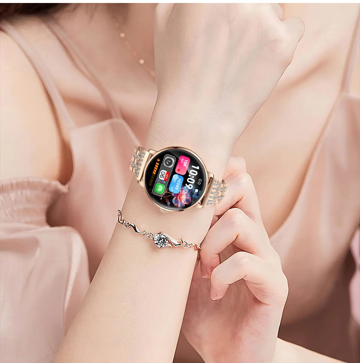 2026 Model of Military-Grade Stylish Smartwatch, 1.19-Inch AMOLED Screen, Heart Rate and Blood Oxygen Monitoring, Bluetooth Call