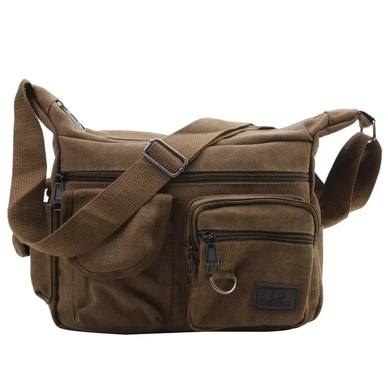 Casual Tote Travel Male Crossbody Bag Men's Canvas Shoulder Bags Luxury Messenger Bags Fashion High Quality Handbag Chest Bag