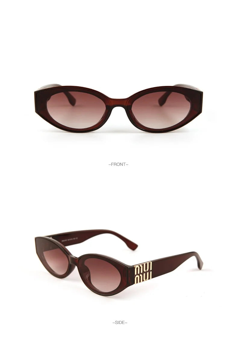 2025 Glamour Fashion Women Sunglasses Luxury Oval Designer Men Glasses Trend Classic Brand Unisex Shades UV400
