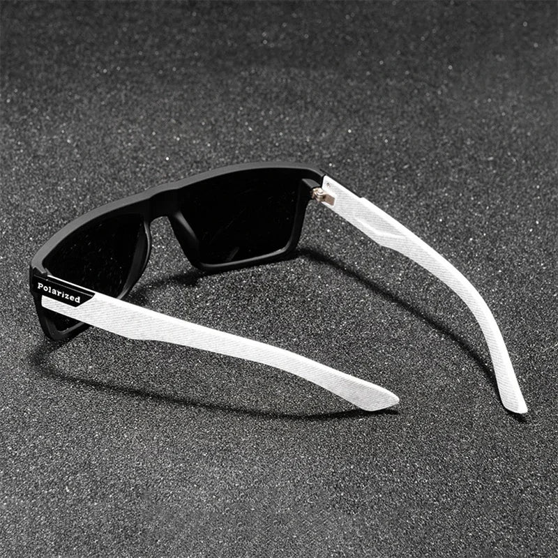 Polarized Square Sunglasses UV400 Black Fashion Shades for Men & Women Ideal for Driving Fishing & Outdoor Sports