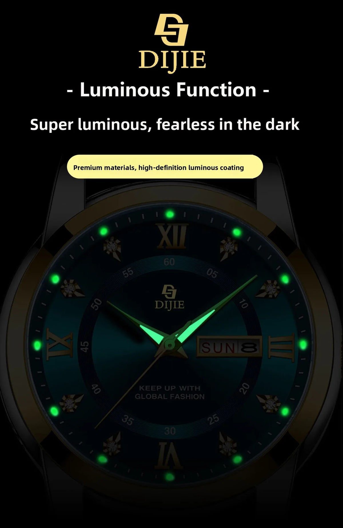 Trendy steel-band men's watch, exuding elegance, a popular casual and minimalist design, high-quality, versatile for business an
