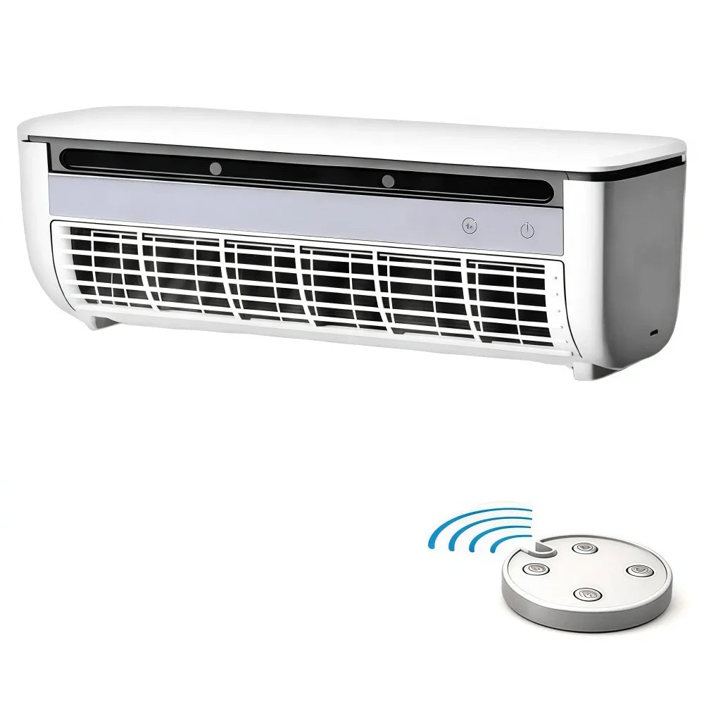 Mini Portable Wall Mount Air Conditioner with Core Cooling & Ice Mist,No-Drill Small Cooling Fan with Remote Control Home Office