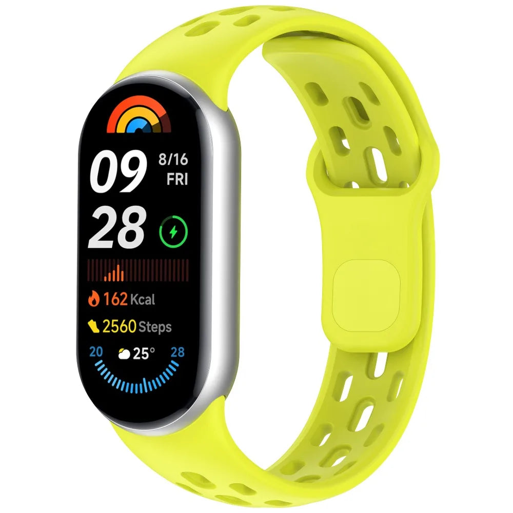 Soft TPU Strap Replacement Accessories Smart Watch Band Breathable Sport Bracelet Wristband Belt for Xiaomi Mi Band 10 9 8