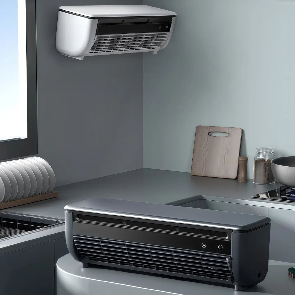 Mini Portable Wall Mount Air Conditioner with Core Cooling & Ice Mist,No-Drill Small Cooling Fan with Remote Control Home Office