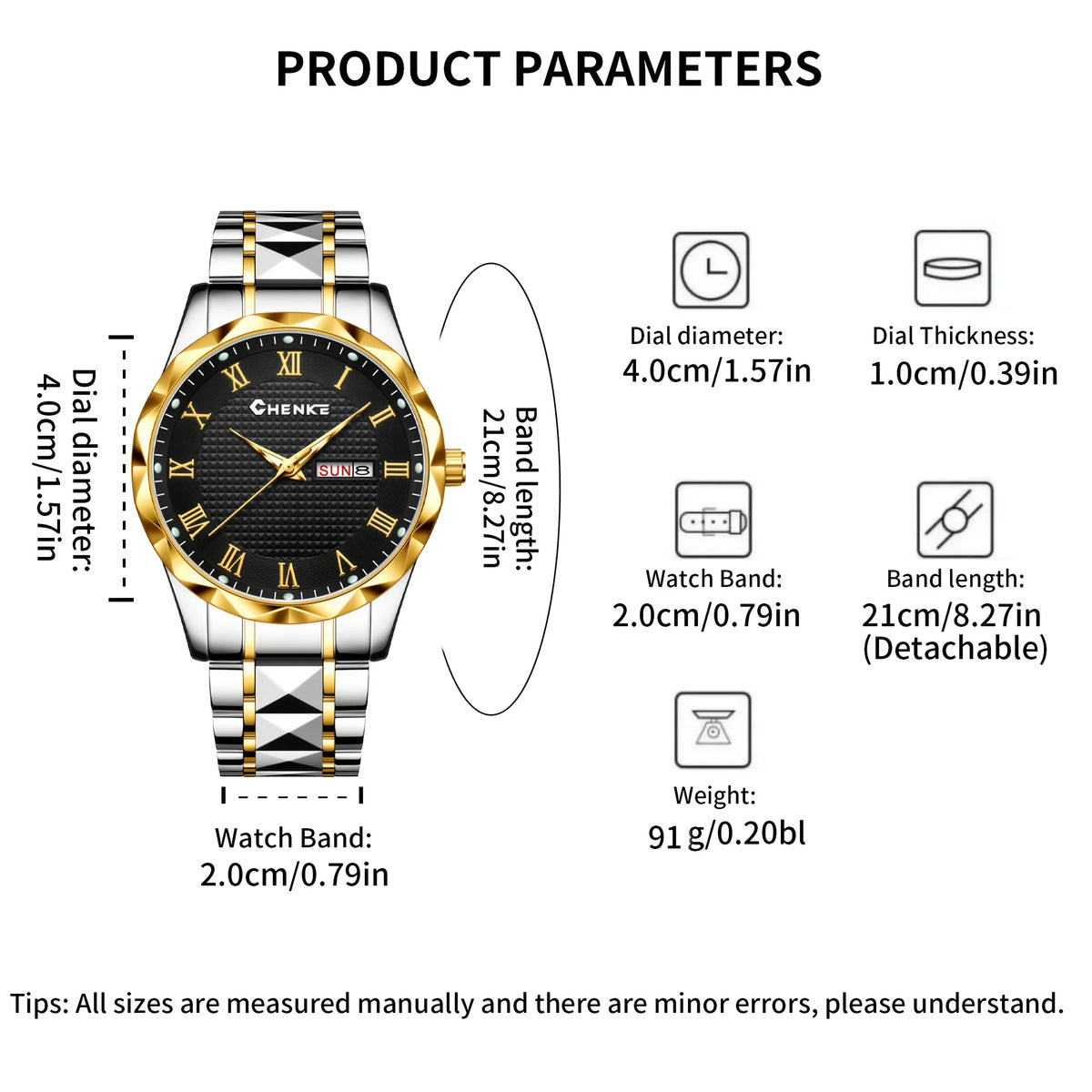 YaLaLuSi Stylish Men’s Bracelet Watch Casual Business and Elegant with Calendar and Clock – Perfect as a Gift