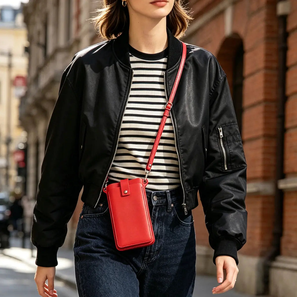 Multi Functional Crossbody Bags Women Mini PU Leather Shoulder Purses and for Girls Ladies Phone Simple Fashionable Solid Bag