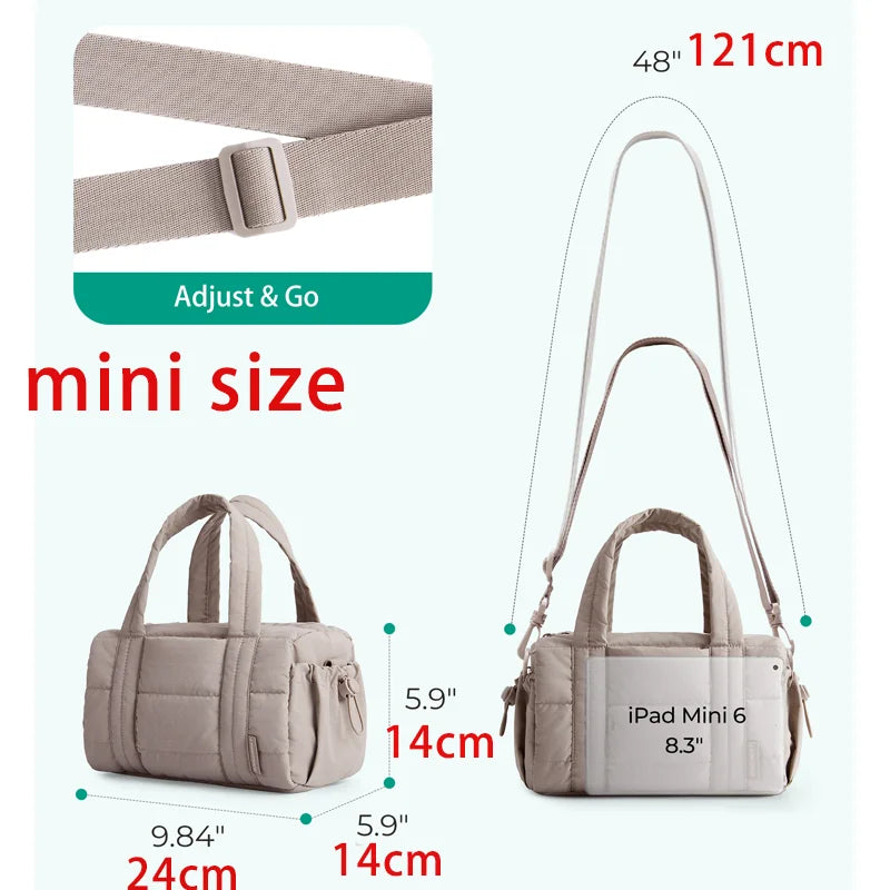 BAGSMART Casual Shoulder Bags Small Crossbody Bag for Women Portable Sport Travel Bag Multifunctional Lady Handbag