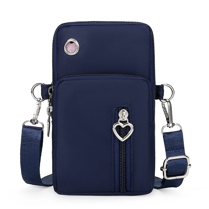 Compact Crossbody Purse for Women – Holds Phone, Cards & Cash, Slim Nylon Sling Bag for Travel & Everyday Use