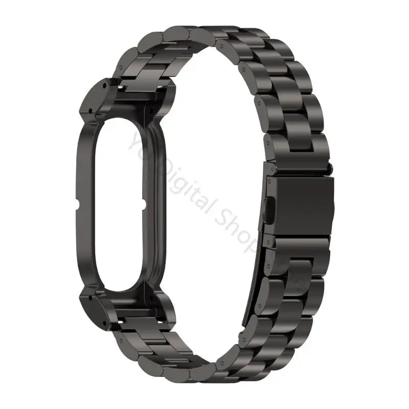 96BA Smartwatch Replacement Strap, Metal Bracelet Band with Link-Row Design for Commutes, Office Wear and Daily Use