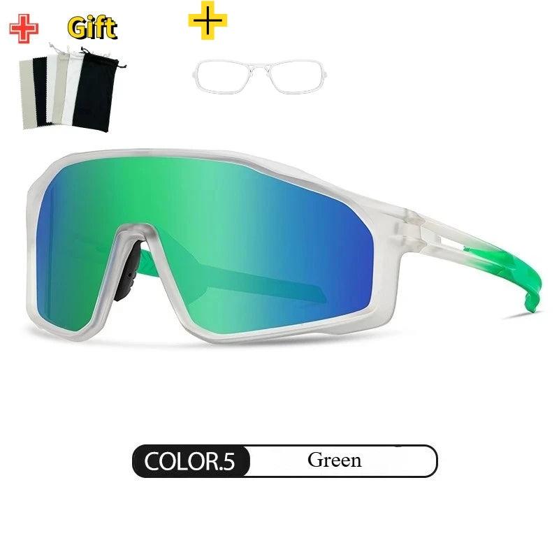 Myopia Premium Prescription Polarized Sports Sunglasses for Cycling, Driving & Running with Full UV Protection & Fashion Design