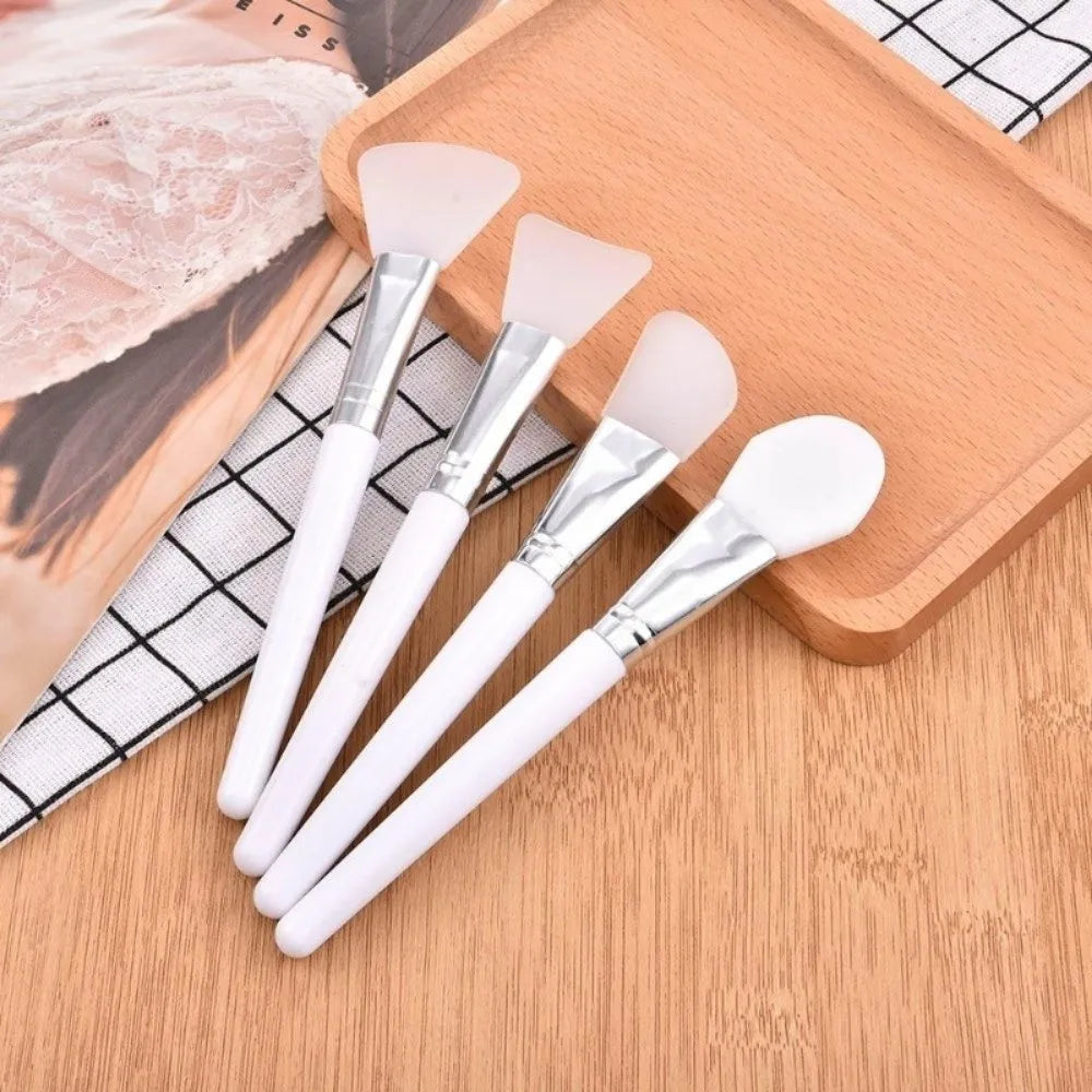 New DIY Silicone Facial Mask Brush Reusable White Face Mask Applicator Easy Clean Soft Head Makeup Tool Brush Skin Care Tools