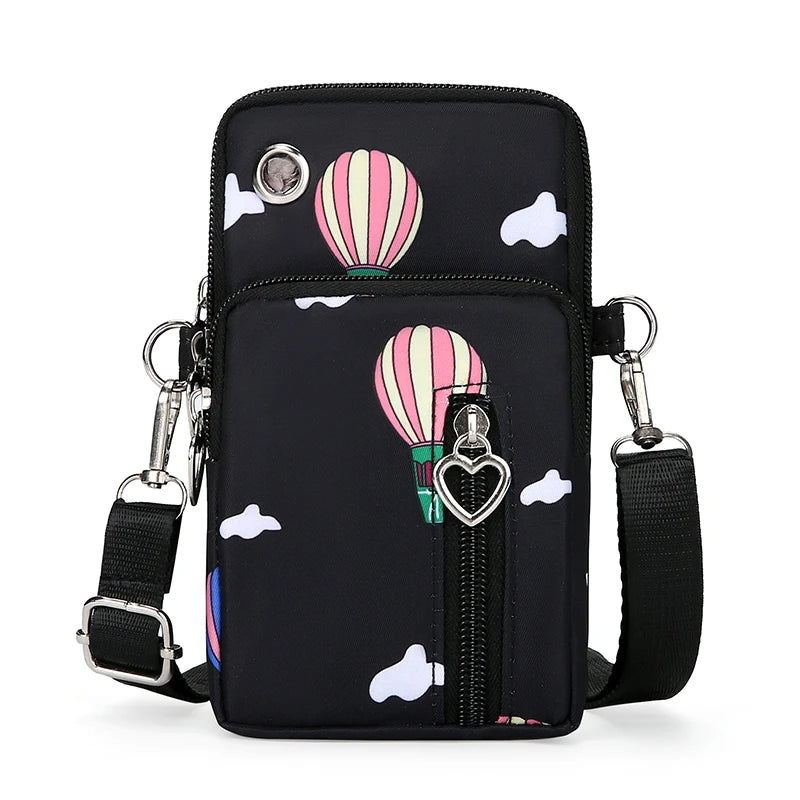 Compact Crossbody Purse for Women – Holds Phone, Cards & Cash, Slim Nylon Sling Bag for Travel & Everyday Use