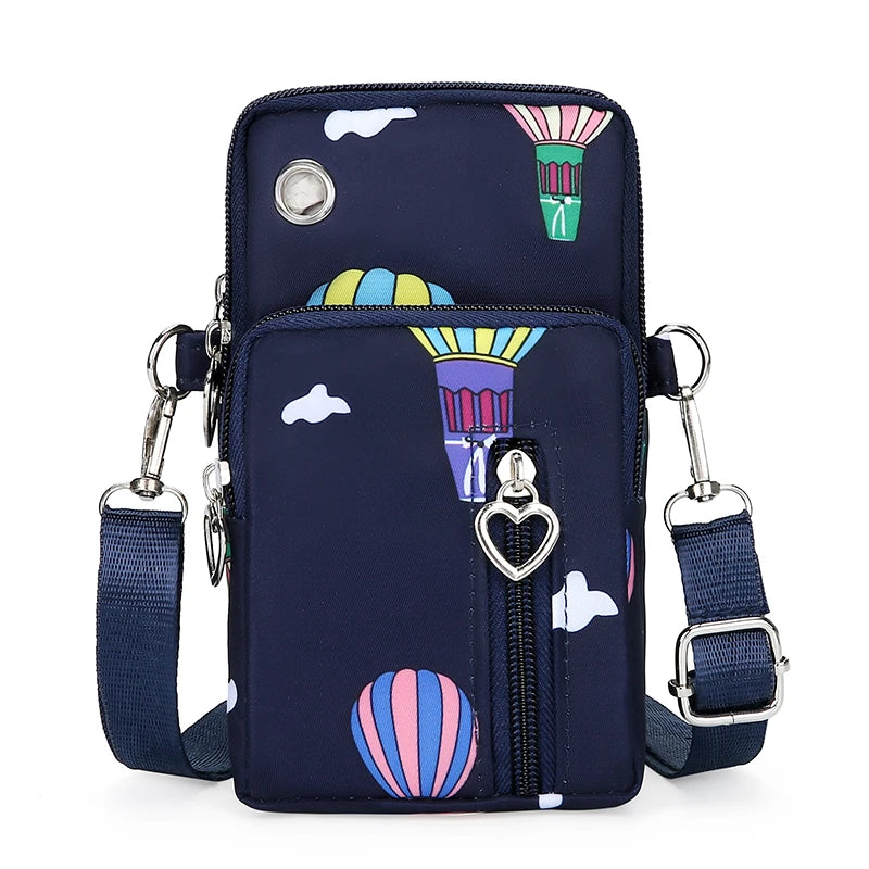 Compact Crossbody Purse for Women – Holds Phone, Cards & Cash, Slim Nylon Sling Bag for Travel & Everyday Use
