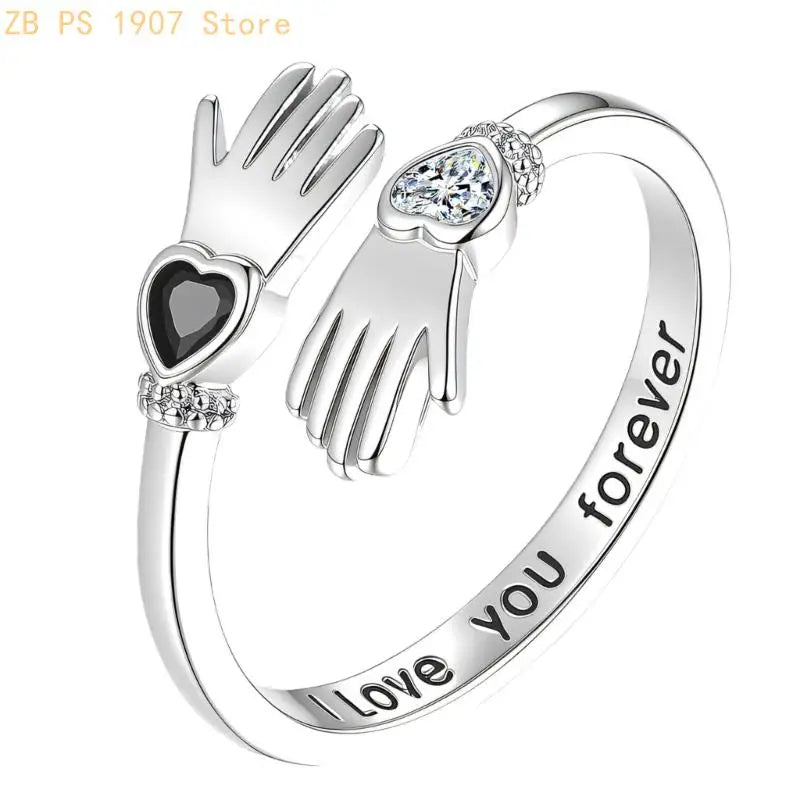 Charm Stackable Statement Rings With Hand Holding Detailing 55KA