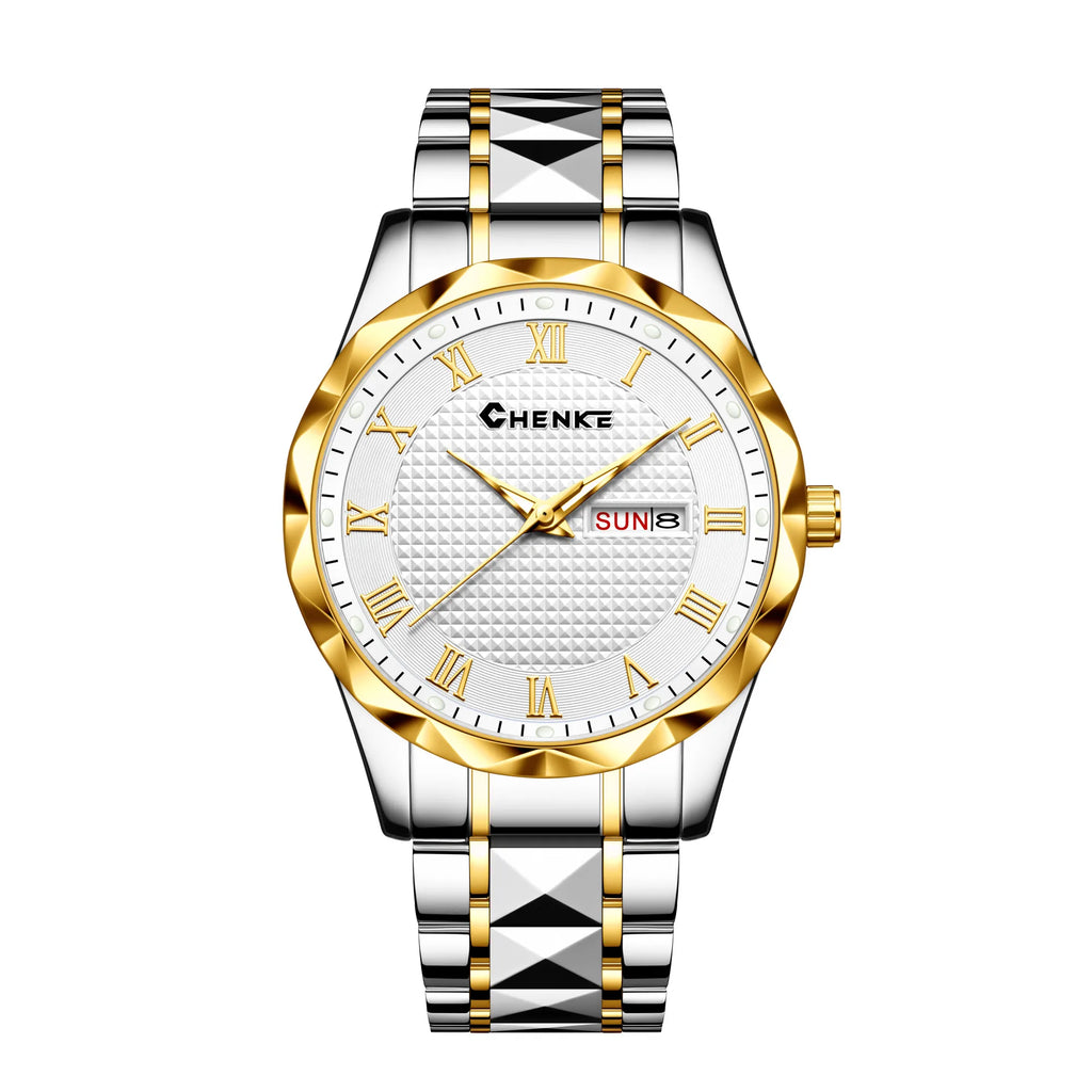 YaLaLuSi Stylish Men’s Bracelet Watch Casual Business and Elegant with Calendar and Clock – Perfect as a Gift