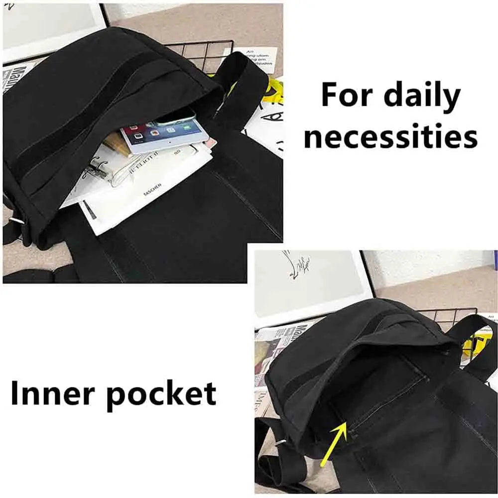 Crossbody Bags 2022 Women Canvas Youth Fashion Casual Shopping Shoulder Bag Large Capacity Solid Color Shoppers Handbags