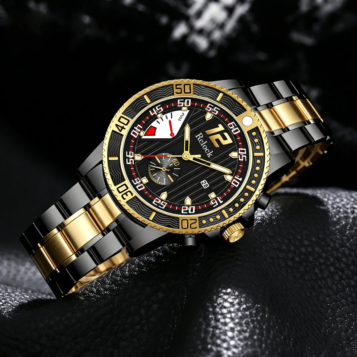 1Pc Men's Fashionable and Stylish Stainless Steel Watch Band, Popular Quartz Watch for Daily Wear, Parties, Valentine's Day, Easter, Christmas, New Year's Day, Halloween, Ramadan, a Gift for Friends and Family