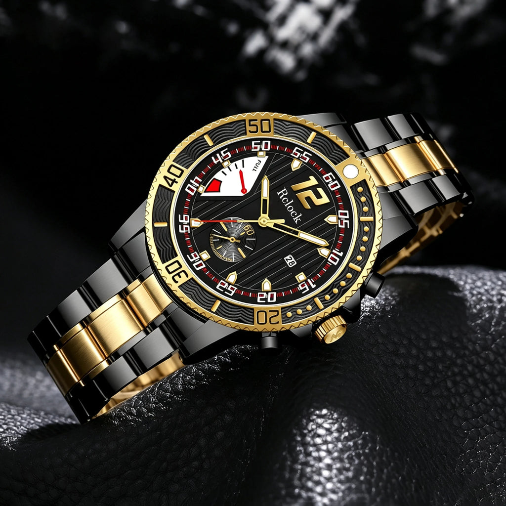 1Pc Men's Fashionable and Stylish Stainless Steel Watch Band, Popular Quartz Watch for Daily Wear, Parties, Valentine's Day, Easter, Christmas, New Year's Day, Halloween, Ramadan, a Gift for Friends and Family