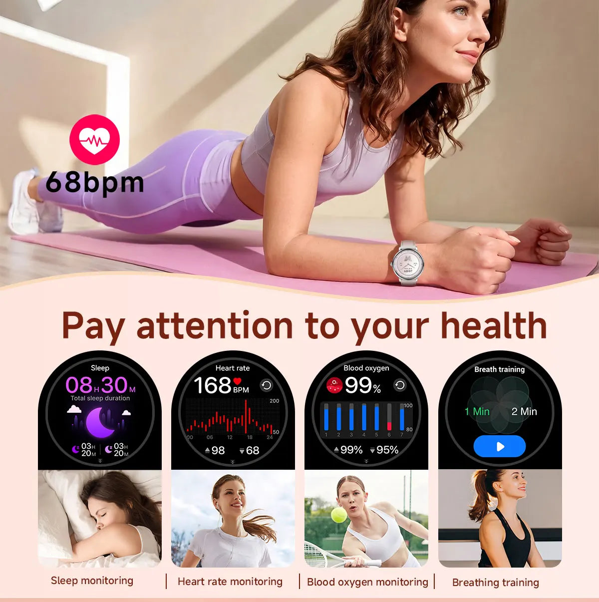 2026 Model of Military-Grade Stylish Smartwatch, 1.19-Inch AMOLED Screen, Heart Rate and Blood Oxygen Monitoring, Bluetooth Call