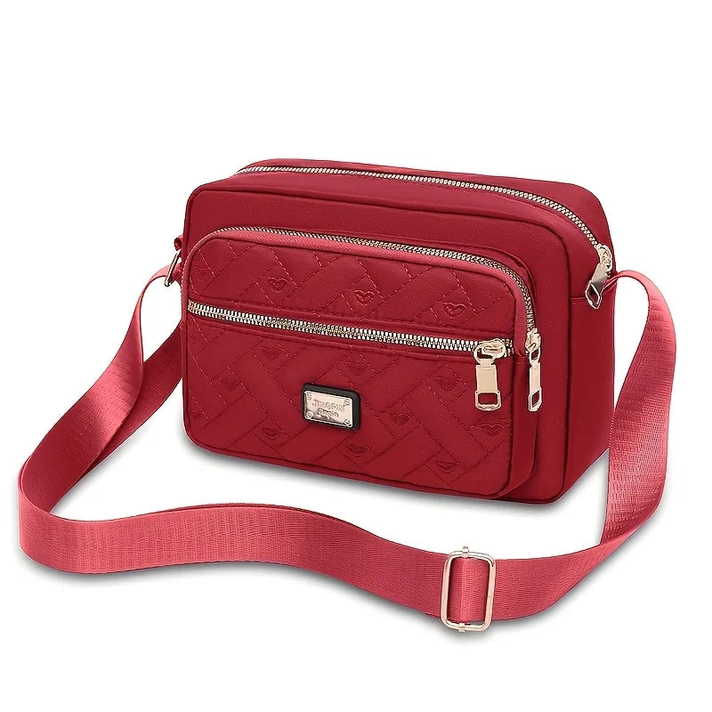 Women's Fashion Crossbody Bag Multi Layer Shoulder Bag Stylish Wallet Purse for Ladies