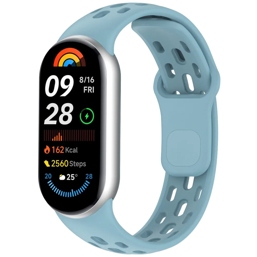 Soft TPU Strap Replacement Accessories Smart Watch Band Breathable Sport Bracelet Wristband Belt for Xiaomi Mi Band 10 9 8