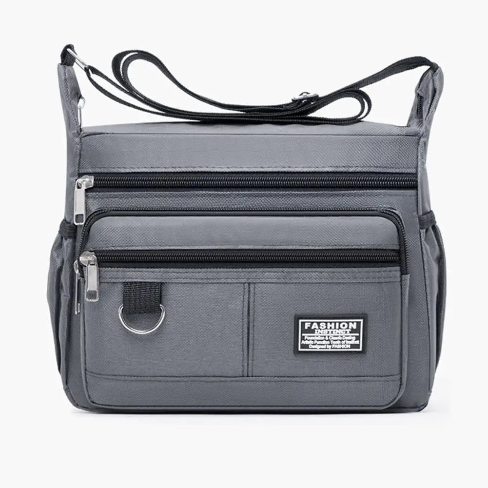 Mens Crossbody Bag Single Shoulder Bags Big Capacity Multi-Pockets Storage Bag Fashion Handbag Business Crossbody Bags