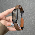 Watch Strap For Xiaomi Smart Band 11 10 9 8 Leather Magnetic Buckle Watchband Loop Belt For Xiaomi MiBand9 8 Mi Band 11 Bracelet