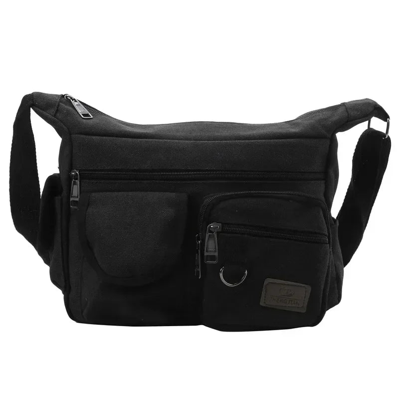 Casual Tote Travel Male Crossbody Bag Men's Canvas Shoulder Bags Luxury Messenger Bags Fashion High Quality Handbag Chest Bag