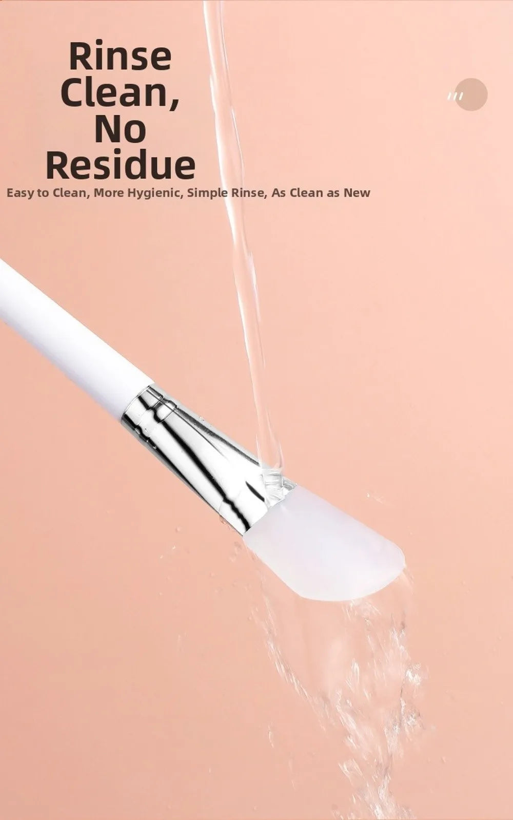 New DIY Silicone Facial Mask Brush Reusable White Face Mask Applicator Easy Clean Soft Head Makeup Tool Brush Skin Care Tools