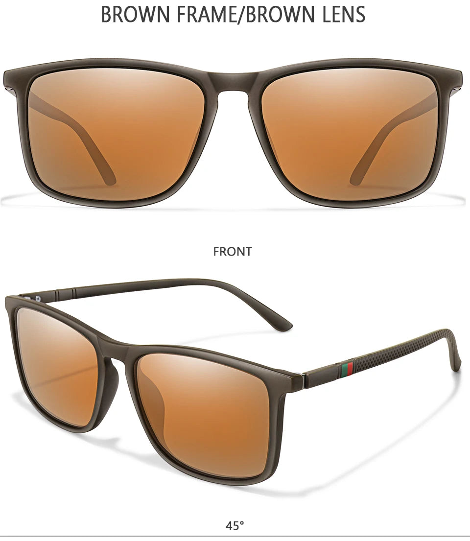 Luxury Square Vintage Polarized Cycling Sunglasses Men Women Fashion Travel Driving Fishing Sun Glasses Male Eyewear UV400