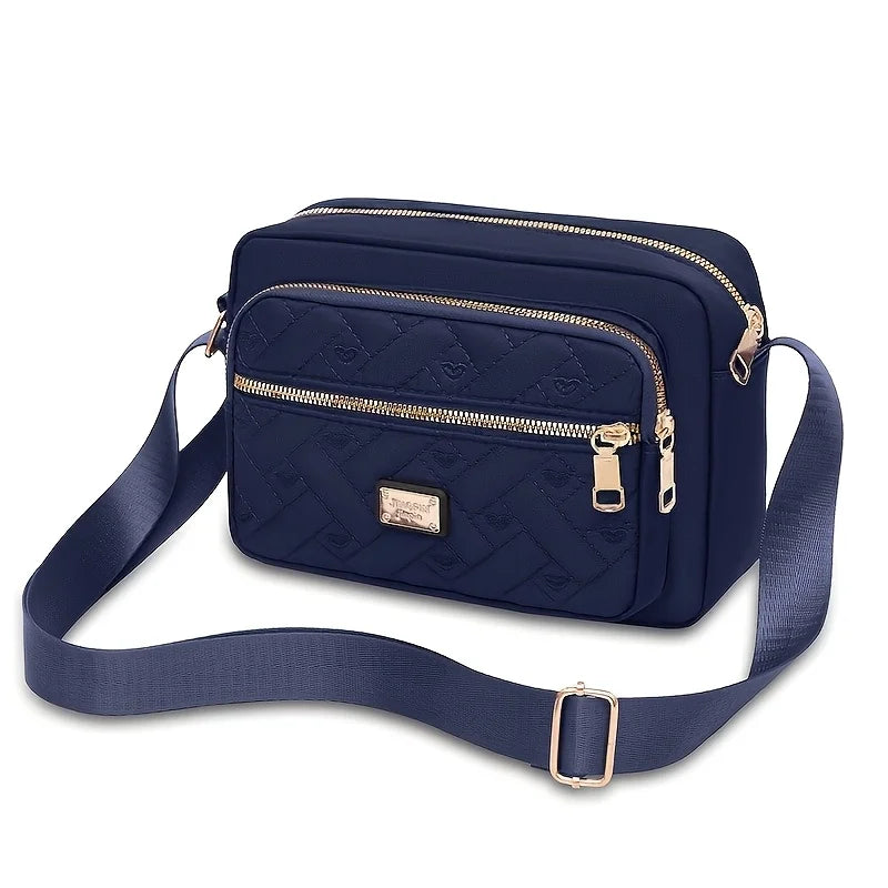 Women's Fashion Crossbody Bag Multi Layer Shoulder Bag Stylish Wallet Purse for Ladies