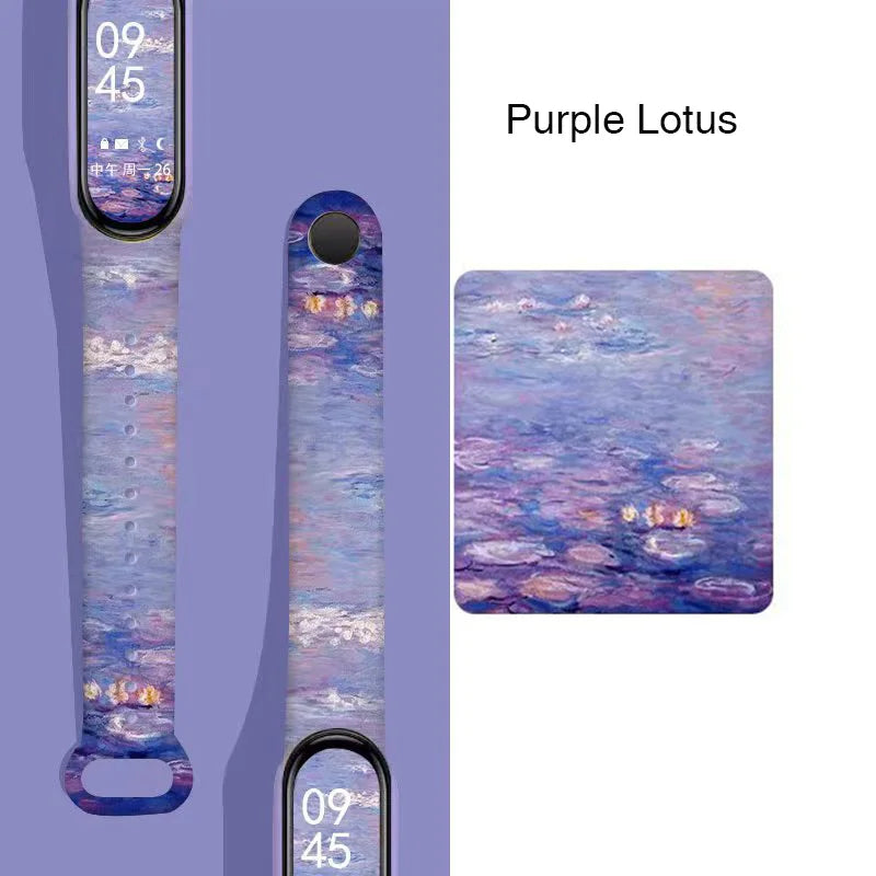 Wristband Bracelet Watchband 4 3 For Mi Band10 9 8 Bracelet Millet Strap Band MiBand 7 6 5 Smart Wriststrap Printing Accessories