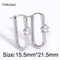 Multi Style Elegant Hoop Earrings For Women Fashion 18K Gold Plated Brass Drop Earrings Wedding Engagement Jewelry Party Gift