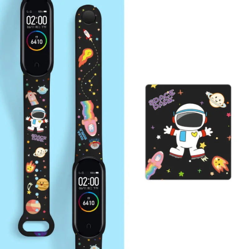 Wristband Bracelet Watchband 4 3 For Mi Band10 9 8 Bracelet Millet Strap Band MiBand 7 6 5 Smart Wriststrap Printing Accessories