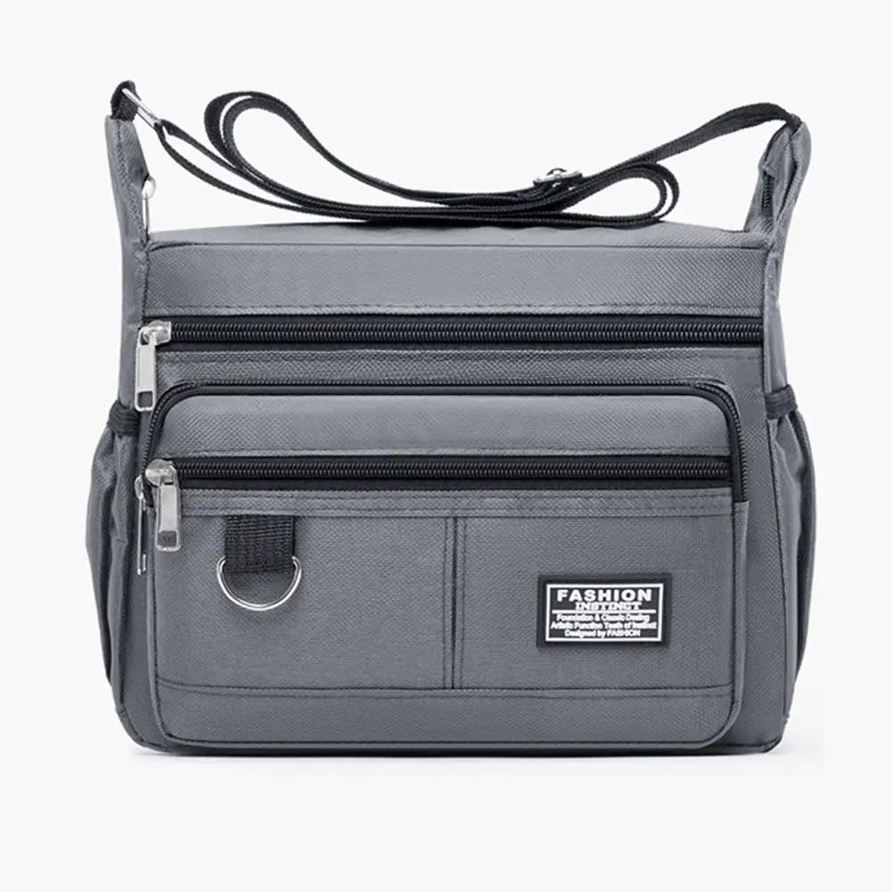 Mens Crossbody Bag Single Shoulder Bags Big Capacity Multi-Pockets Storage Bag Fashion Handbag Business Crossbody Bags