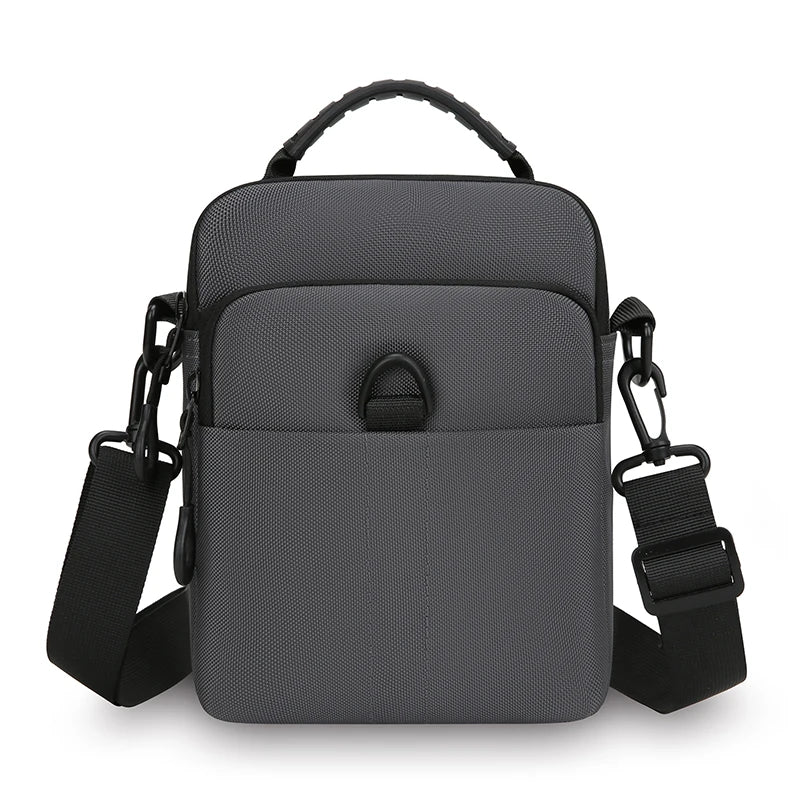 Men's Crossbody Bag Multi-Pocket Oxford Sling Shoulder Pouch Compact Travel Daily Commute Organizer for Phone Essentials