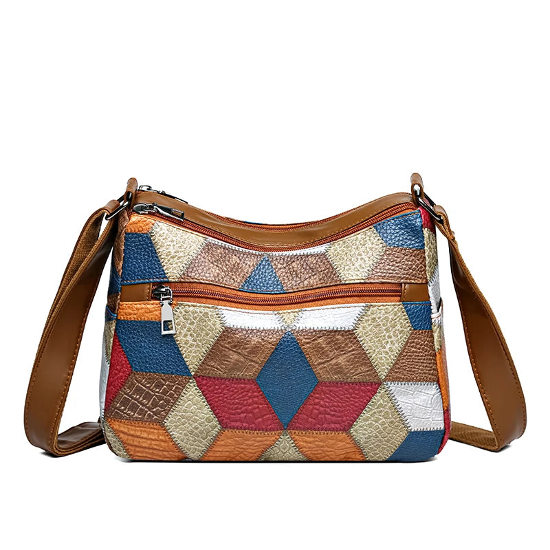 New Crossbody Bag for Women Large Capacity Luxury Handbag Purse Solid Color Shoulder Bags Female Casual Travel Vintage Hobos Bag
