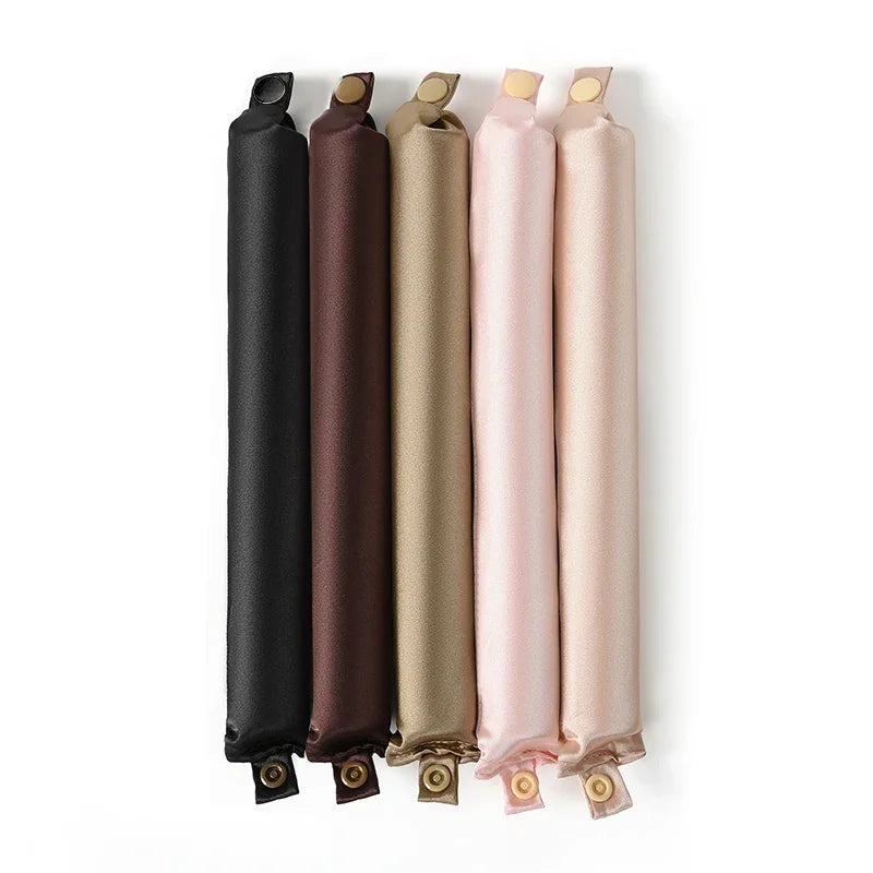 Heatless Curling Rod Headband – Satin Flexi Rods for Overnight Curls