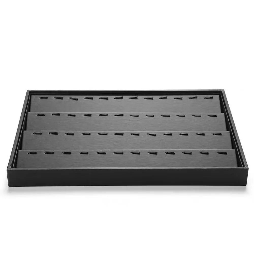 Stackable Jewelry Display Tray Multi Compartments Flat Bottom Bracelets Storage Organizer Wear-resistant Waterproof