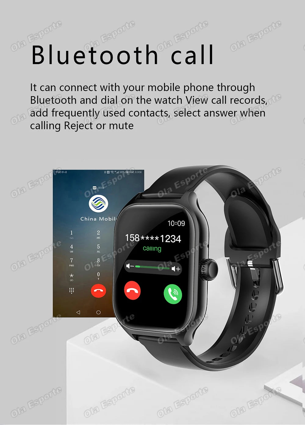 Smart Watch Men 2.01'' AMOLED Screen Waterproof Multiple Sport Mode Fitness HD Bluetooth Call Smartwatch Men Women Bracelet Ht30