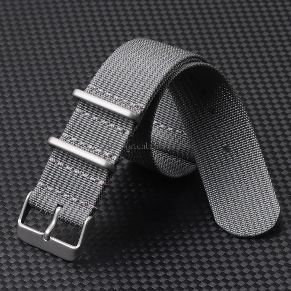 Military Nylon Smartwatch Band 18mm 20mm 22mm Universal Men Women Canvas Strap Fabric Army Replacement Wristbelt Sport Bracelets