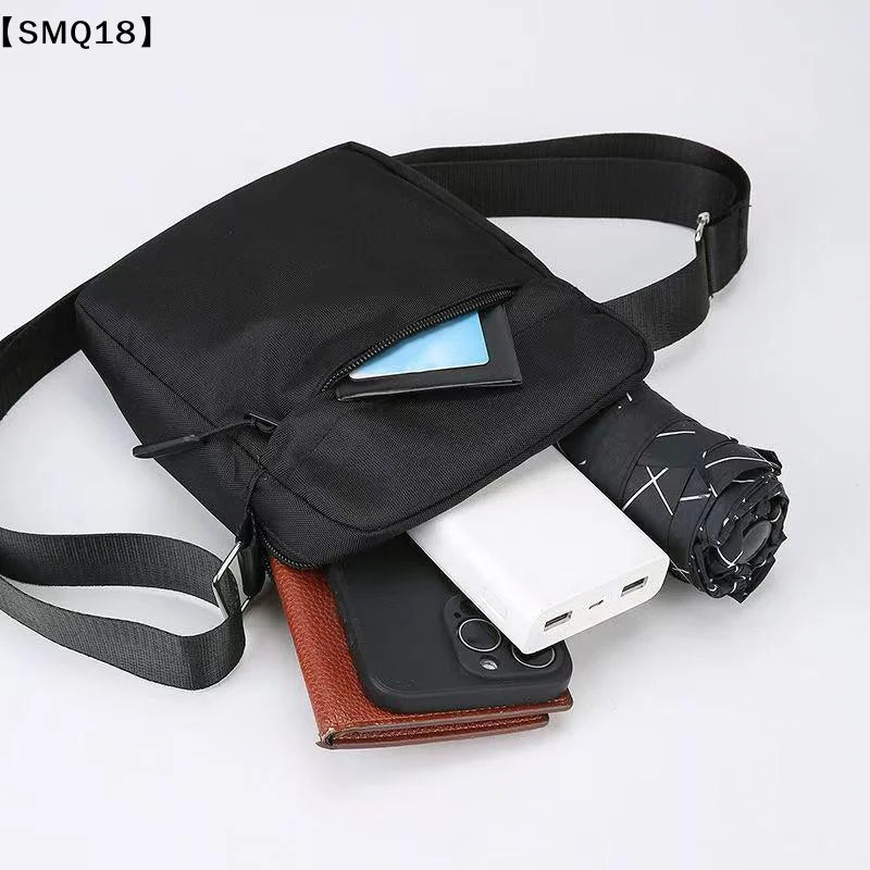 Men's And Women's Single-Shoulder Bags Crossbody Bags Solid-Colored Single-Shoulder Small Bag Lightweight Mobile Phone Bags【SMQ】