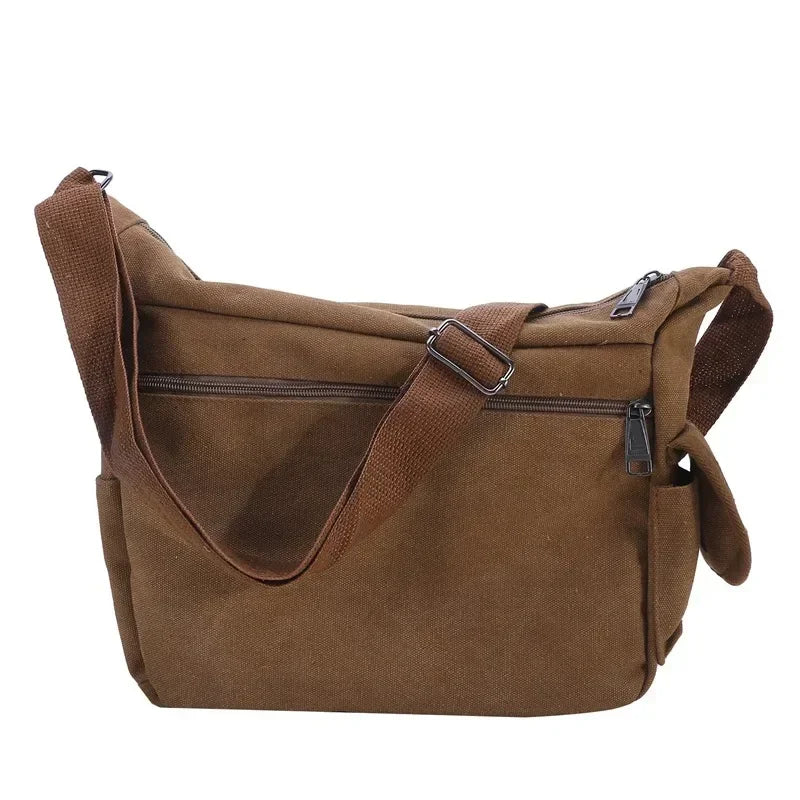 Casual Tote Travel Male Crossbody Bag Men's Canvas Shoulder Bags Luxury Messenger Bags Fashion High Quality Handbag Chest Bag