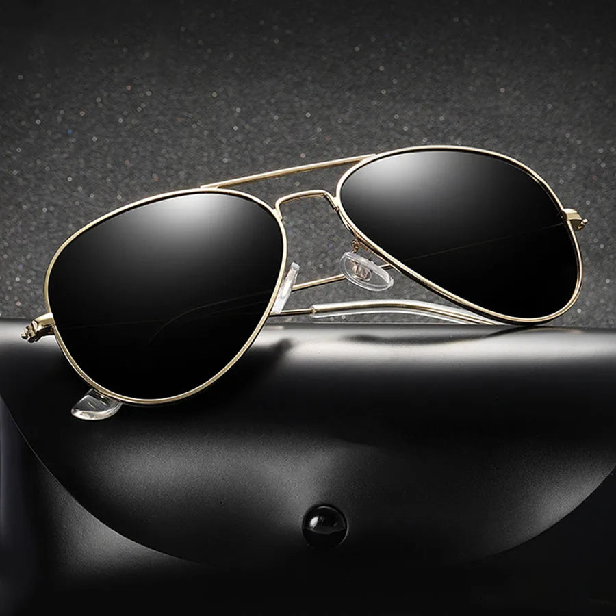 Classic Polarized Sunglasses with Fashionable Colored Lenses. Unisex Universal Design, Premium Feel. Case Not Included.