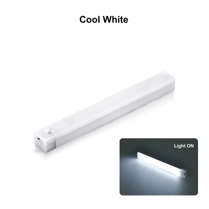 Wireless LED Night Lights Type C Rechargeable Motion Sensor Lights Closet Kitchen Night Lights Bedroom Cabinet Staircase Backlit