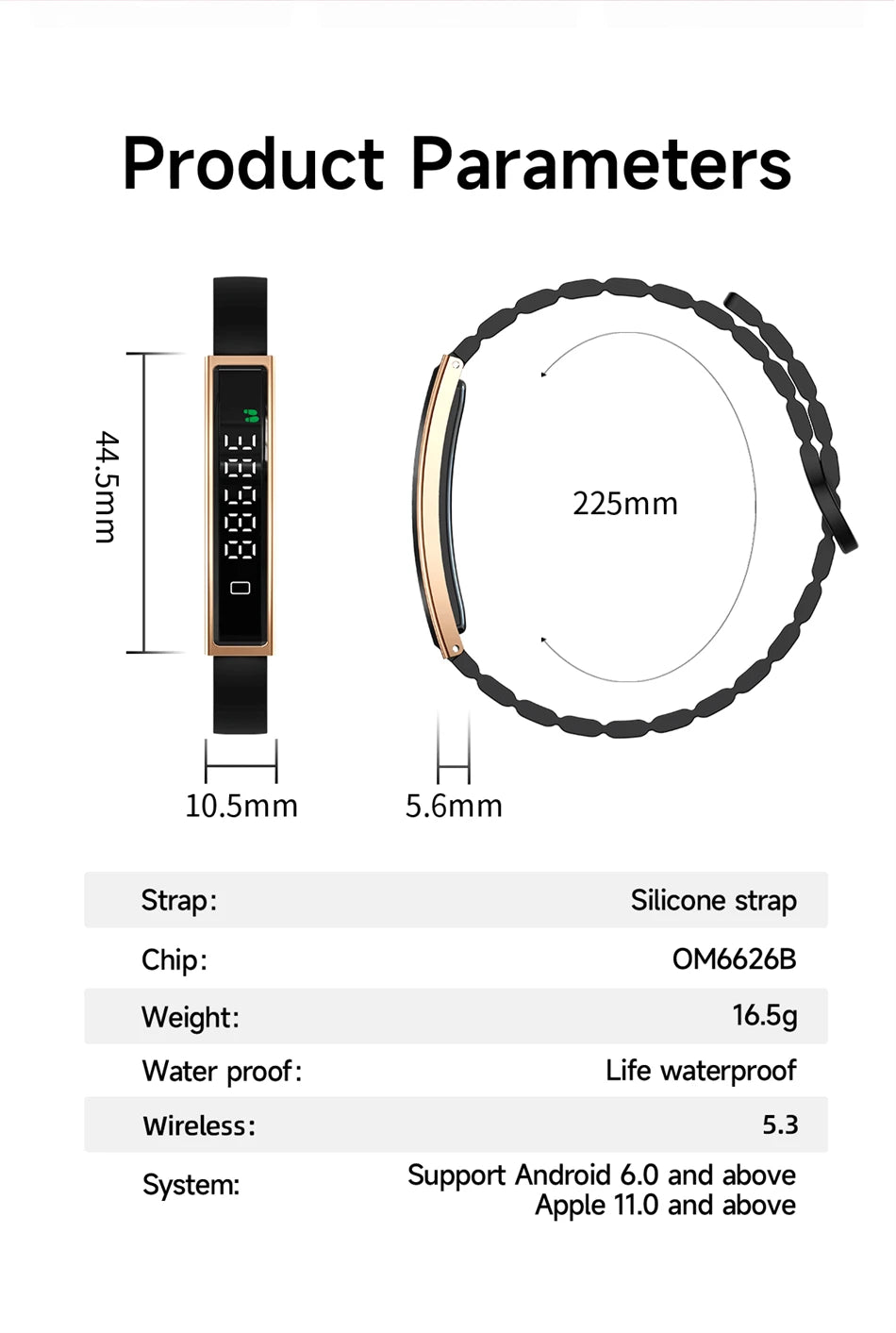 Health Smart Band Fitness Tracker Smartwatch with Heart Rate Blood Oxygen Sleep Monitor Waterproof Pedometer Watch for Women Men